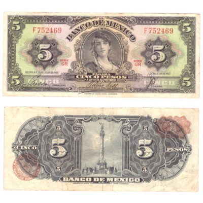 1 Pesos Mexico 1957 Banknote
