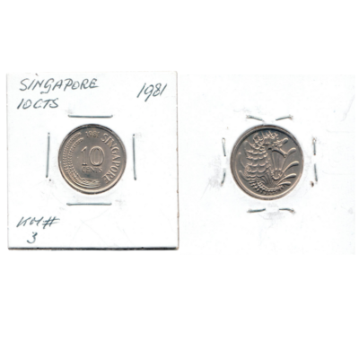 10 Cents Singapore 1981