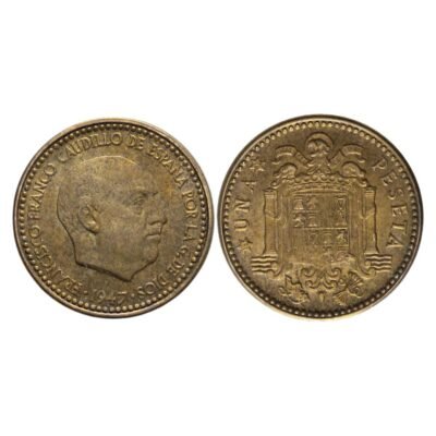 1947 (53) * 1 Peseta Spain "Francisco Franco - Caudillo