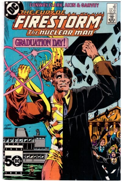 The Fury of Firestorm #40, published by DC Comics in October 1985.