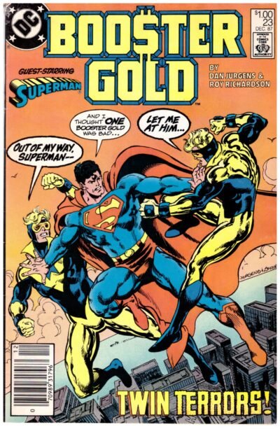 Booster Gold #23, published by DC Comics in September 1987.