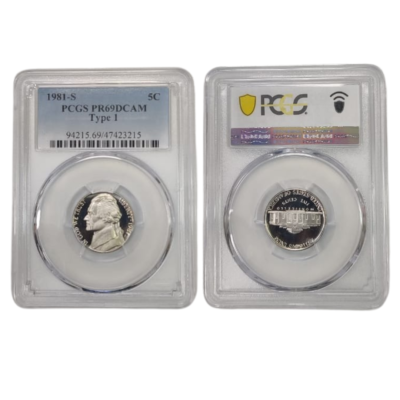 5 Cents Jefferson Nickel S San Francisco 1981 United States Of America PCGS Certified 5C PR69DCAM Type 1