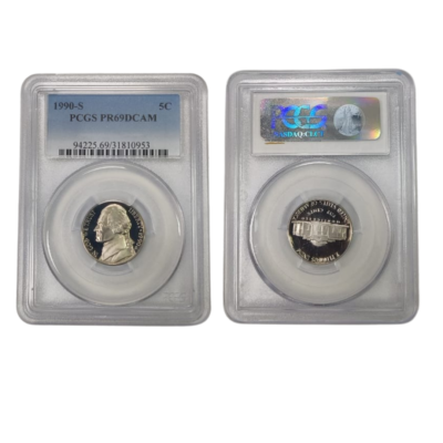 5 Cents Jefferson Nickel S San Francisco 1990 United States Of America PCGS Certified 5C PR69DCAM