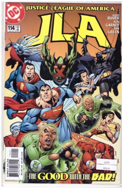 JLA #114 from DC Comics, published in July 2005.