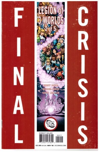 Final Crisis Legion of 3 Worlds #2 DC Comics Geoff Johns George Perez 2008