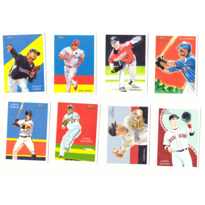 Topps National Choice Baseball Card Collection #13 (16 Cards) Collectors Choice Julio Borbon, Marco Scutaro, Wandy Rodriguez, Aaron Hill & Raul Ibanez etc.