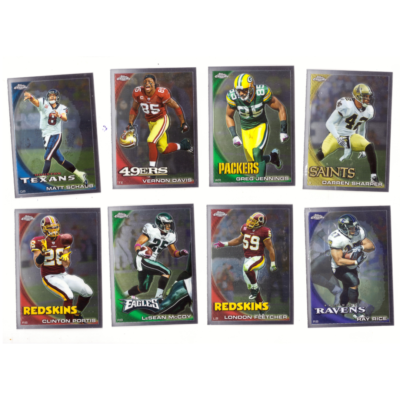 Topps Chrome NFL Football Card Collection #14 (20 Cards) Dwight Freeney, Brian Cushing, James Harrison, Cedric Benson & Steve Smith etc.