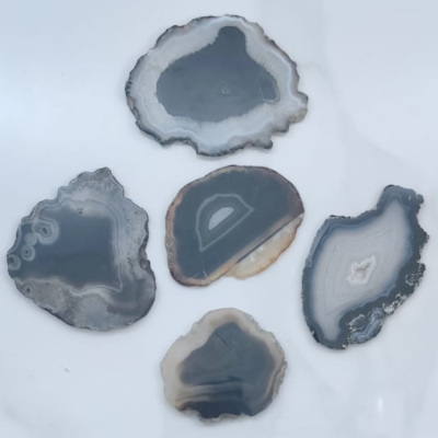 Beautiful Natural Original Agate Crystal Slabs Set