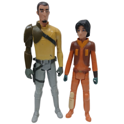 Star Wars KANAN JARRUS & EZRA BRIDGER Rebels Jedi 12” & 10" Action Figure