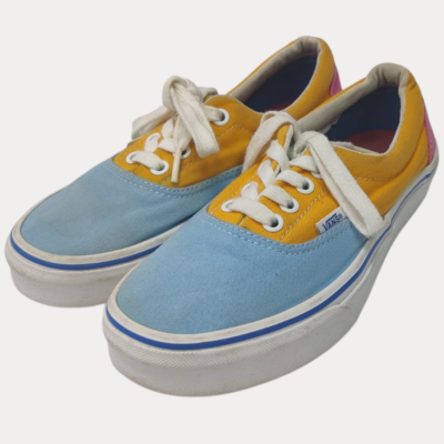 Vans Era Womens Multicolor Retro Color Blocked Skate Shoes Size 6 Sneakers
