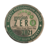 IAP mission zero injury free award medal