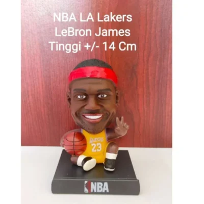 NBA basketball star LeBron James shaking head doll