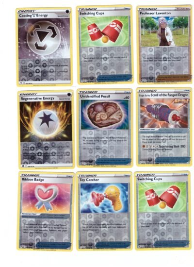 collection of trainer cards from the Pokémon Trading Card Game, featuring characters like Misty and Brock. Reverse Holo 18 Cards