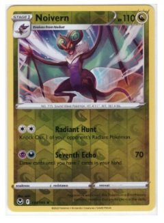Noivern card from the Silver Tempest expansion set.It is identified by the number 133/195. Reverse Holo version