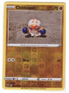 Clobbopus 091/198 card from the Chilling Reign set.It is a reverse holo