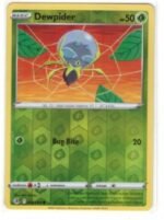 Dewpider card from the Pokémon TCG: Sword & Shield—Fusion Strike expansion.Reverse Holo