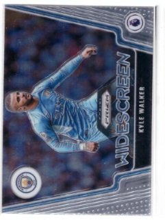 This image shows a 2021-22 Panini Prizm Premier League Kyle Walker "Widescreen" card.