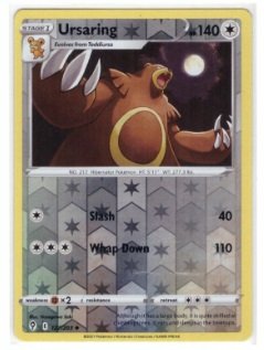 Ursaring (127/203) card from the Evolving Skies expansion set.It is a Reverse Holo version,