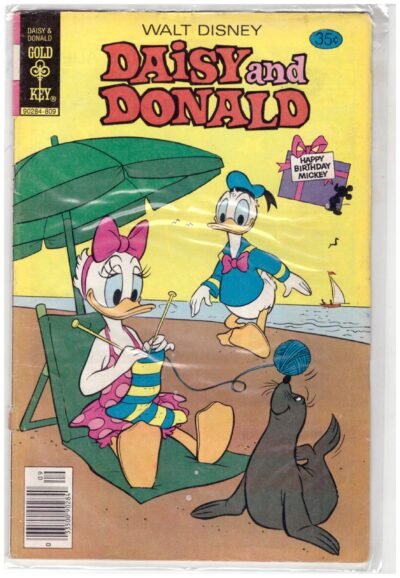 Walt Disney Daisy & Donald #33 comic book, published by Gold Key in September 1978. Vintage