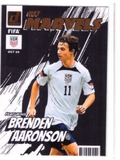 2022-23 Panini Donruss FIFA Net Marvels #25 Brenden Aaronson trading card.