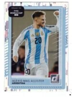 Panini Donruss Road to FIFA World Cup trading card featuring Alexis Mac Allister of Argentina