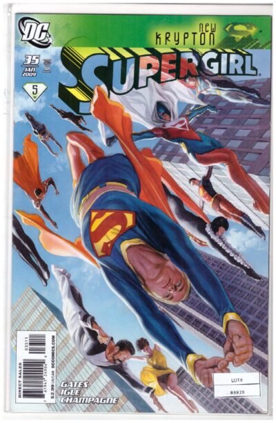 Supergirl (2005) #35, featuring art by Alex Ross.