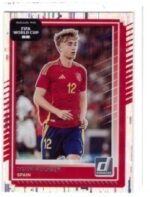 Dean Huijsen trading card from the 2026 Panini Donruss Road to FIFA World Cup