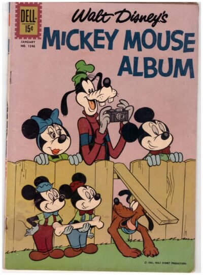 Walt Disney's Mickey Mouse Album comic book, likely issue #1246 published by Dell Comics.1962
