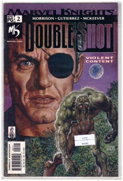 Marvel Knights: Double Shot #2, featuring Nick Fury and Man-Thing.