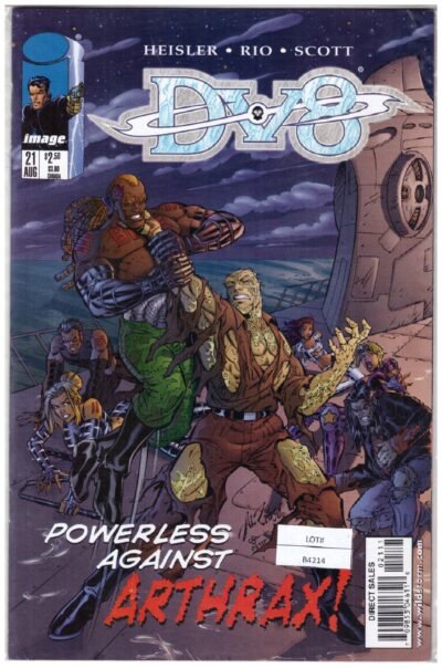 DV8 #21, titled "Arthrax!", published by DC Comics in August 1998.