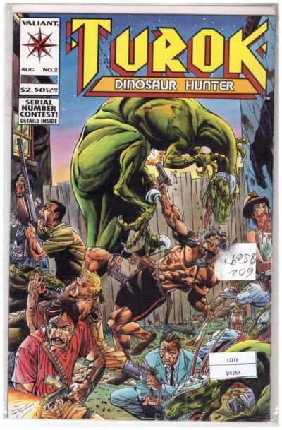 Turok: Dinosaur Hunter #2, published by Valiant Comics in 1993.