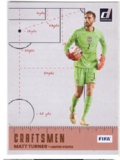 Matt Turner 2022-23 Panini Donruss Soccer 'Craftsmen' insert card. USA