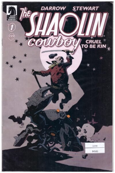 Shaolin Cowboy: Cruel to Be Kin #1 from Dark Horse Comics, featuring a variant cover illustrated by Mike Mignola. 2022