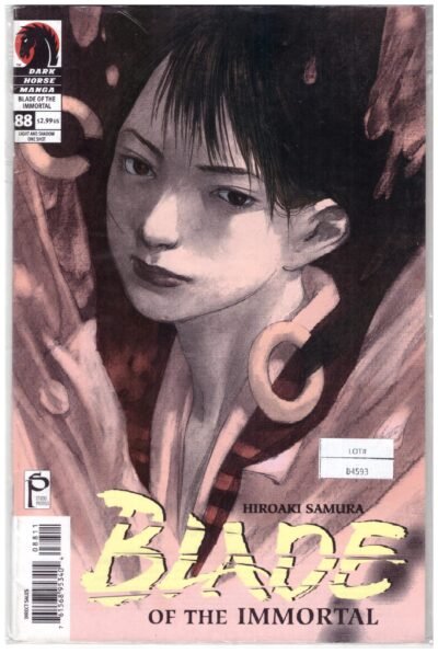 Blade of the Immortal #88: Light and Shadow.The manga was written and illustrated by Hiroaki Samura.It was published by Dark Horse Comics in 2004