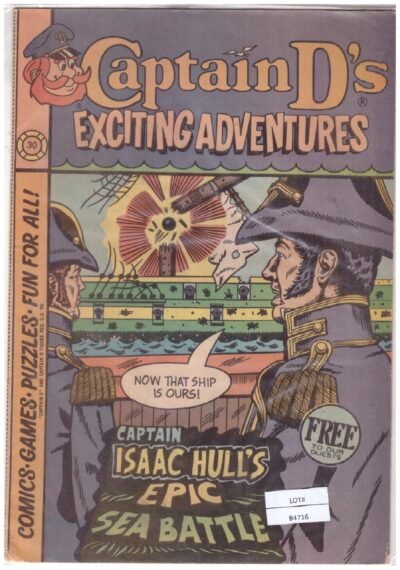 Vintage promotional comic book titled Captain D's Exciting Adventures. 1970-1980