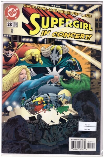Supergirl (1996) #28 comic book, featuring cover art titled "In Concert!".