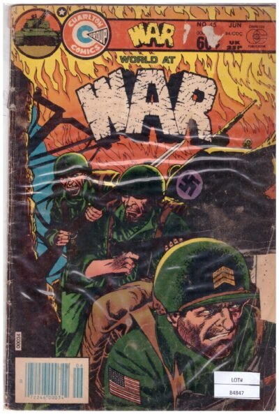 Charlton Comics "War" comic book, specifically issue #45 published in 1984.