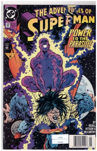 Adventures of Superman #512, a comic book published by DC Comics in May 1994.