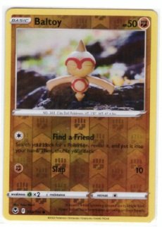 Baltoy Reverse Holo card, number 093/195 from the Silver Tempest set.
