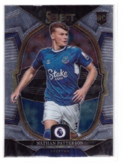 2022-23 Panini Select Premier League trading card featuring Nathan Patterson