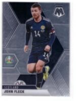 2021 Panini Mosaic UEFA Euro trading card featuring John Fleck in his Scotland national team kit.