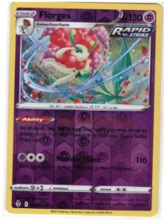 Florges card from the Sword & Shield—Evolving Skies expansion.It is identified as card number 073/203 and features a Reverse Holo foil pattern.