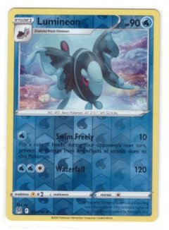 Lumineon card (number 041/196) from the Sword & Shield - Lost Origin expansion.It is a reverse holo