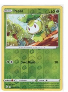Petilil Pokémon card from the Sword & Shield: Evolving Skies expansion, numbered 9/203.Reverse Holofoil