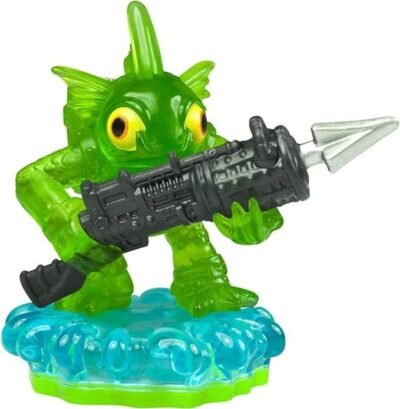 Rare-Translucent-Green-chase-variant-of-the-Gill-Grunt-character-from-the-Skylanders-Spyros-Adventure-toyline.