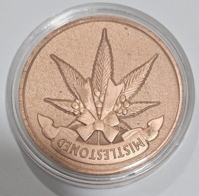 "MistleStoned" 1 oz .999 copper round