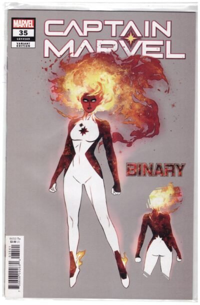 Captain Marvel Vol. 9 #35 Russell Dauterman Spoiler Design Variant published by Marvel Comics in 2021