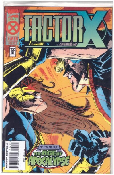 Factor X #1, an X-Men Deluxe comic book published by Marvel Comics in March 1995.