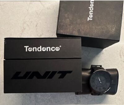 Tendence Unit Black Widow Watch Black SS Case Rubber Strap Arabic Numerals